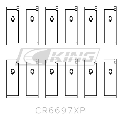 EF891068-4B61-5D78-0390-CFE18EF6D7B1 King Conrod Bearing Shell NISSAN RB25DET, RB26DETT - Image 1