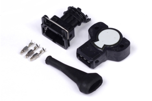 6CD7E295-C06E-A0E8-81C4-F5F22EEE0FB1 Haltech Throttle Pos. Sensor -Grey CW Rotation 8mm D-Shaft - Image 1