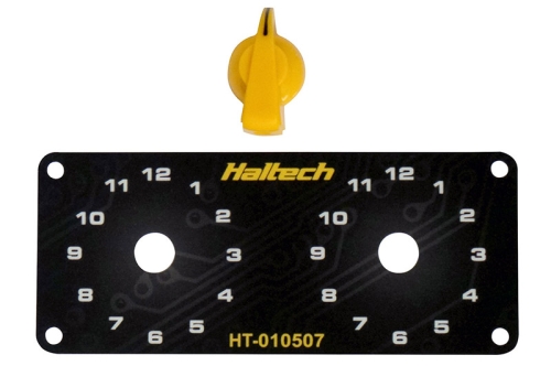 B87C9F0B-4CB4-A09F-A835-841D99D3C6CE Haltech Dual Switch Panel Only - includes Yellow knob - Image 1