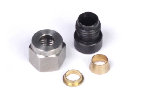 DA23B413-7341-BF56-0EE0-F2C0AFB11ABA Haltech 1/4" Mild Steel Weld-on Kit - inc Nut and Ferrule - Image 1