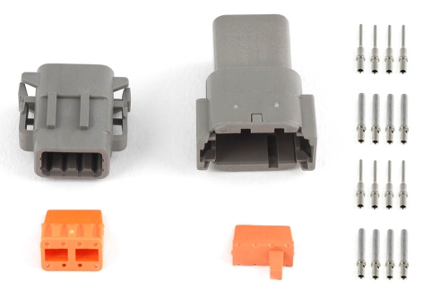 EC6300B0-DCDF-BD57-77B1-FD3435D0E37A Haltech Plug & Pins Only Set of Deutsch DTM-8 Conn (7.5 Amp) - Image 1