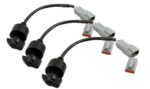 Haltech Triple Switch Panel Kit includes Yellow & Red knobs - Image 3