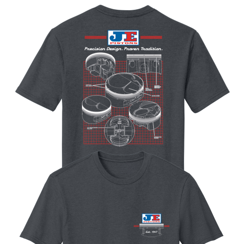 710FD55E-A32B-5501-8A94-F99F910E605C JE-Pistons Retro Logo Technical Piston T-Shirt L - Image 1
